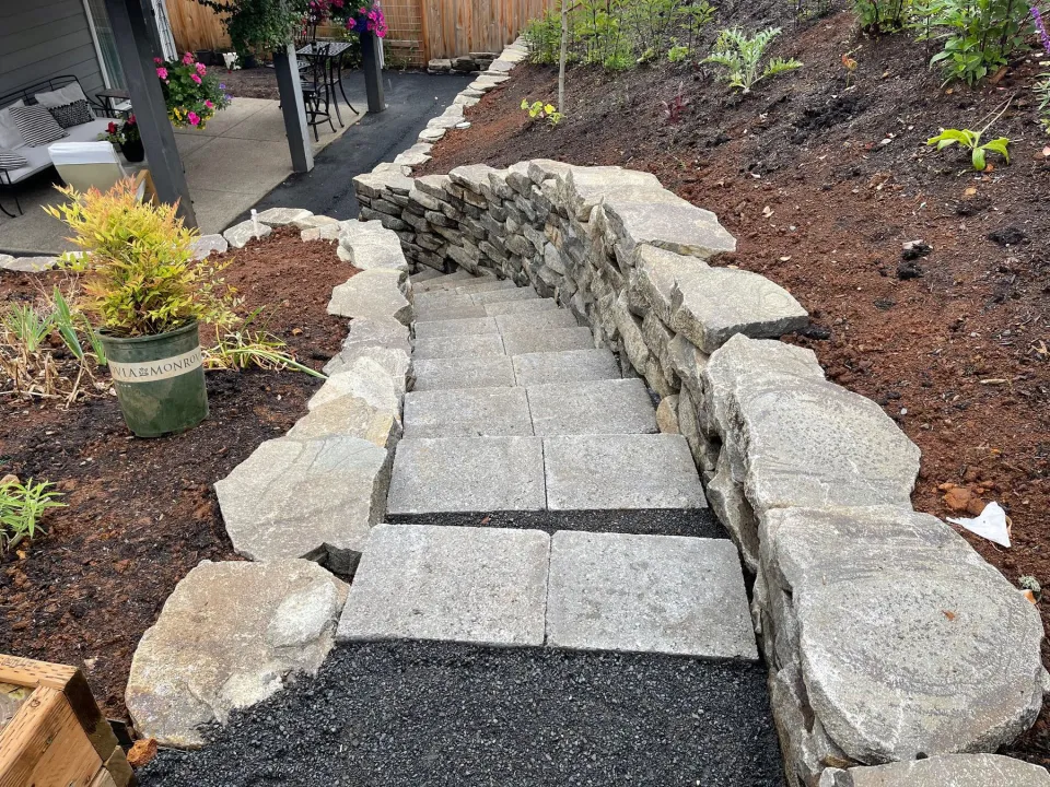 Retaining Walls & Stonework project by Davidson's Landscape